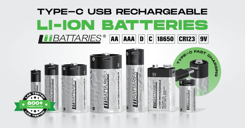 Baterie Litowo Jonowe USB-C (Li-Ion)