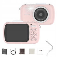 Aparat Cyfrowy SJCAM ZV100 różowy dla Dzieci Młodzieży kamera WEBCAM 80Mpx